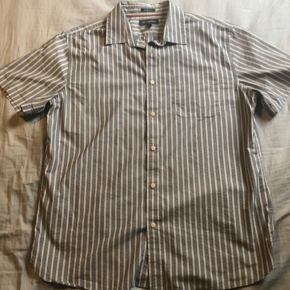 Brand: Banana Republic, Color: Blue/White, Size: XL Slim Fit - Picture 1 of 5